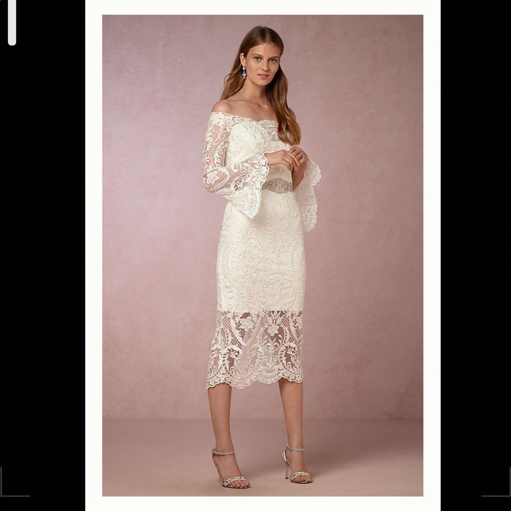 COPY - NWT🌸BHLDN Emilia off shoulders dress ivory Sz 12